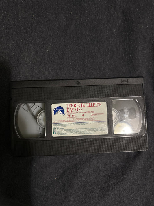 VHS tape of Ferris bueller’s day off